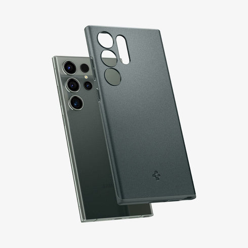 ACS05609 - Galaxy S23 Ultra Case Thin Fit in black showing the back